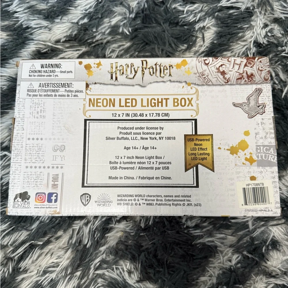 Harry Potter Neon LED Light Box NWT NIB